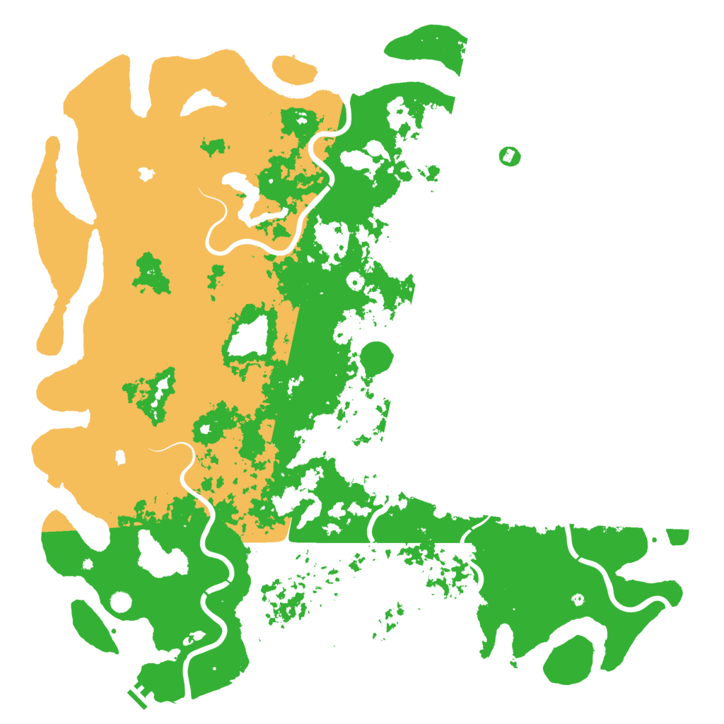 Biome Rust Map: Procedural Map, Size: 6000, Seed: 107900483