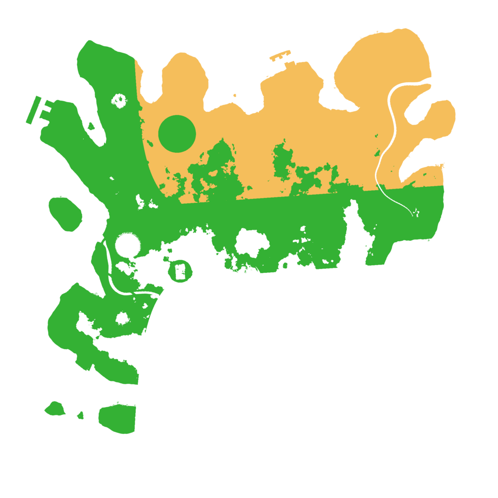 Biome Rust Map: Procedural Map, Size: 3500, Seed: 7023