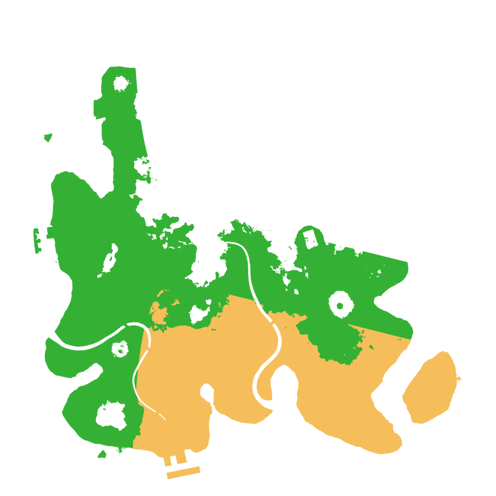 Biome Rust Map: Procedural Map, Size: 3000, Seed: 599139