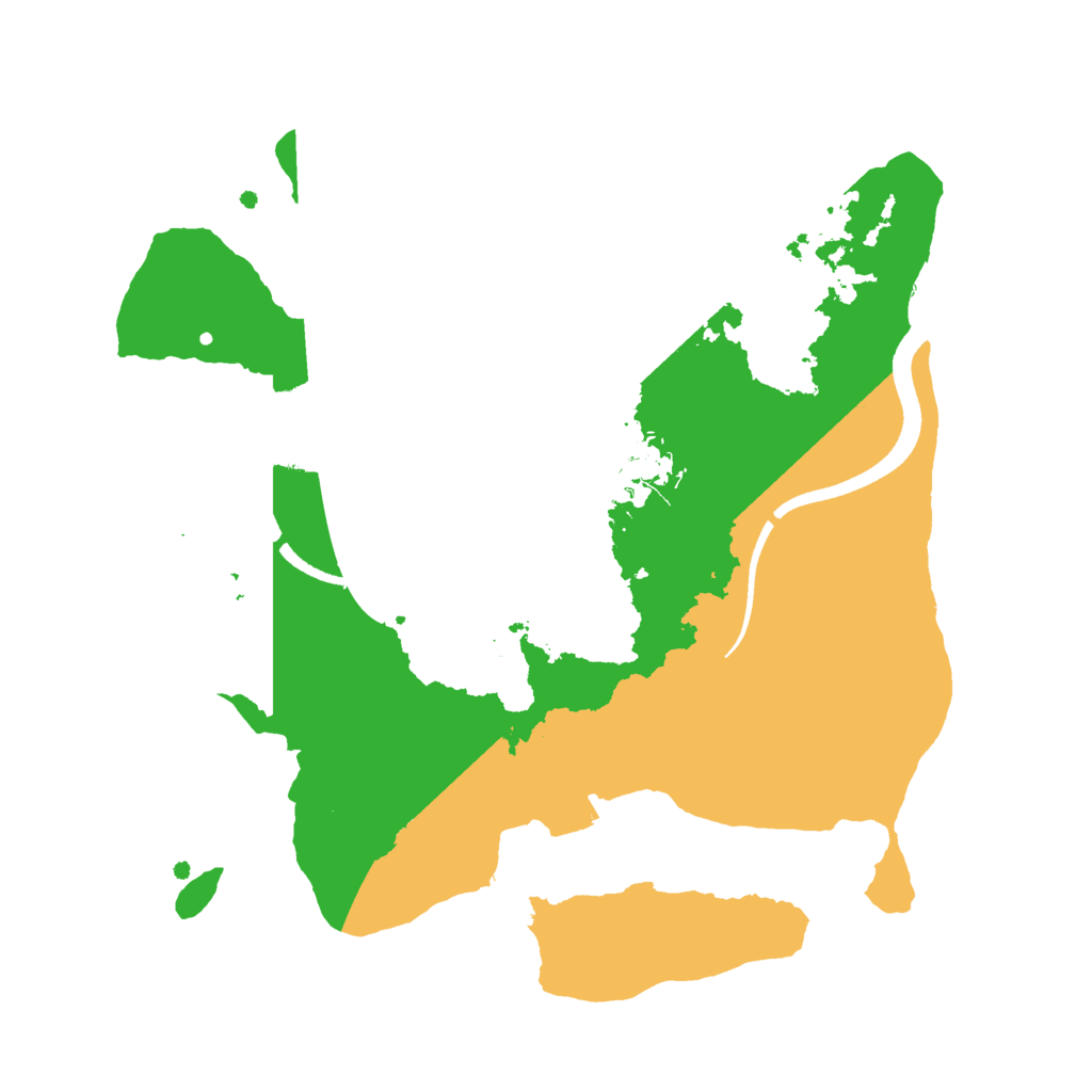 Biome Rust Map: Procedural Map, Size: 2500, Seed: 1542154