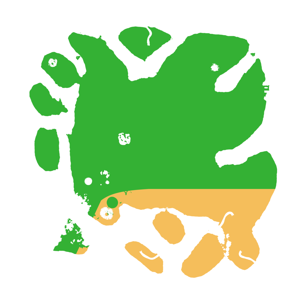 Biome Rust Map: Procedural Map, Size: 3500, Seed: 1410120913