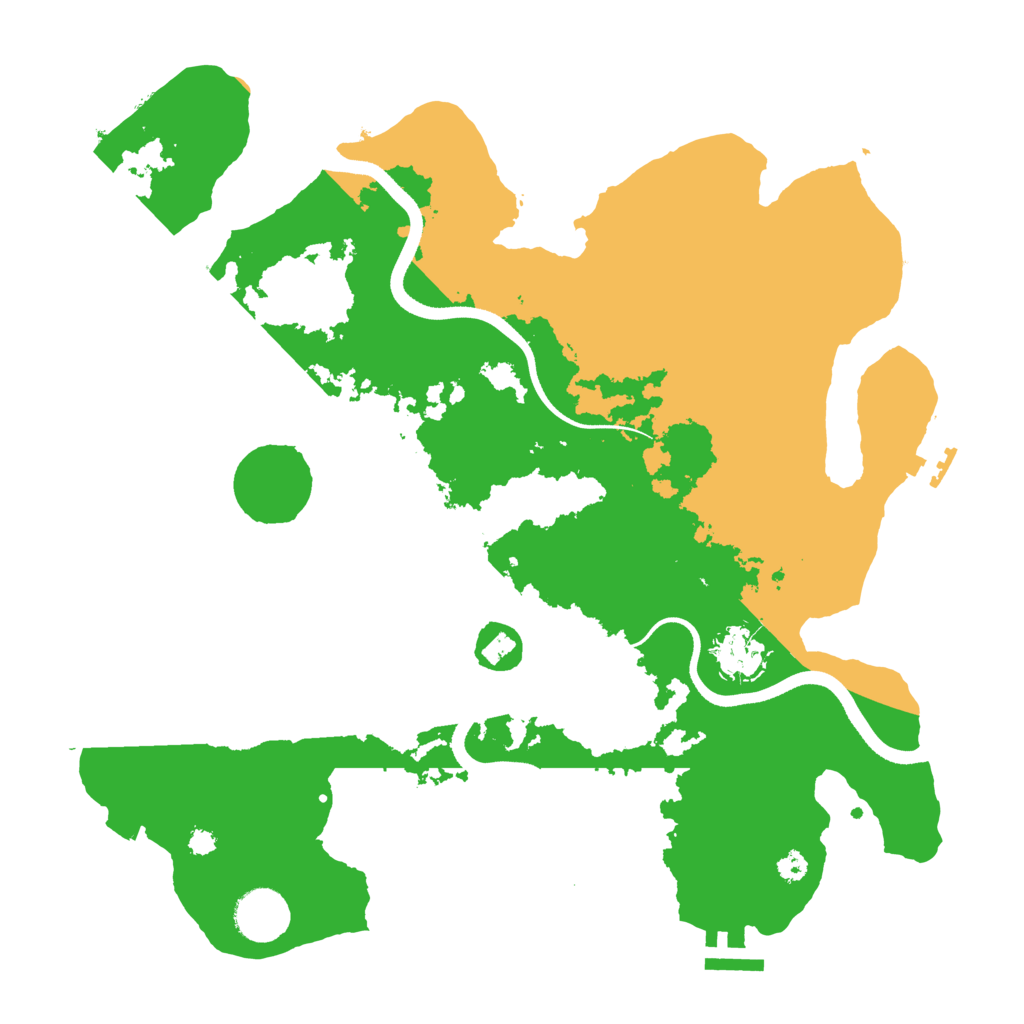 Biome Rust Map: Procedural Map, Size: 3500, Seed: 8789