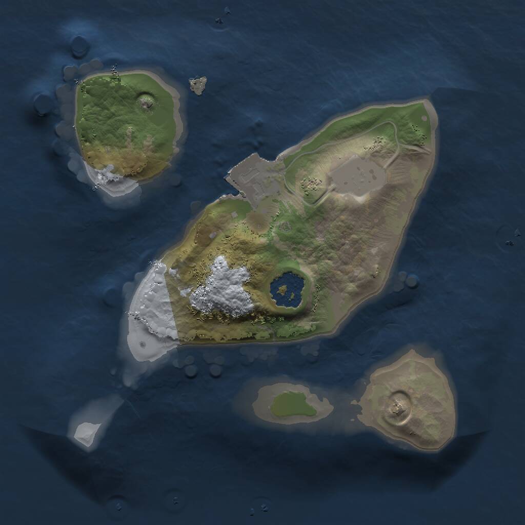 Rust Map: Procedural Map, Size: 1500, Seed: 228, 1 Monuments