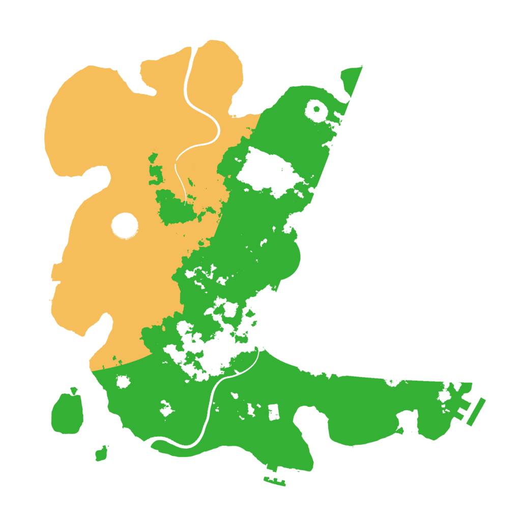 Biome Rust Map: Procedural Map, Size: 3500, Seed: 2518550