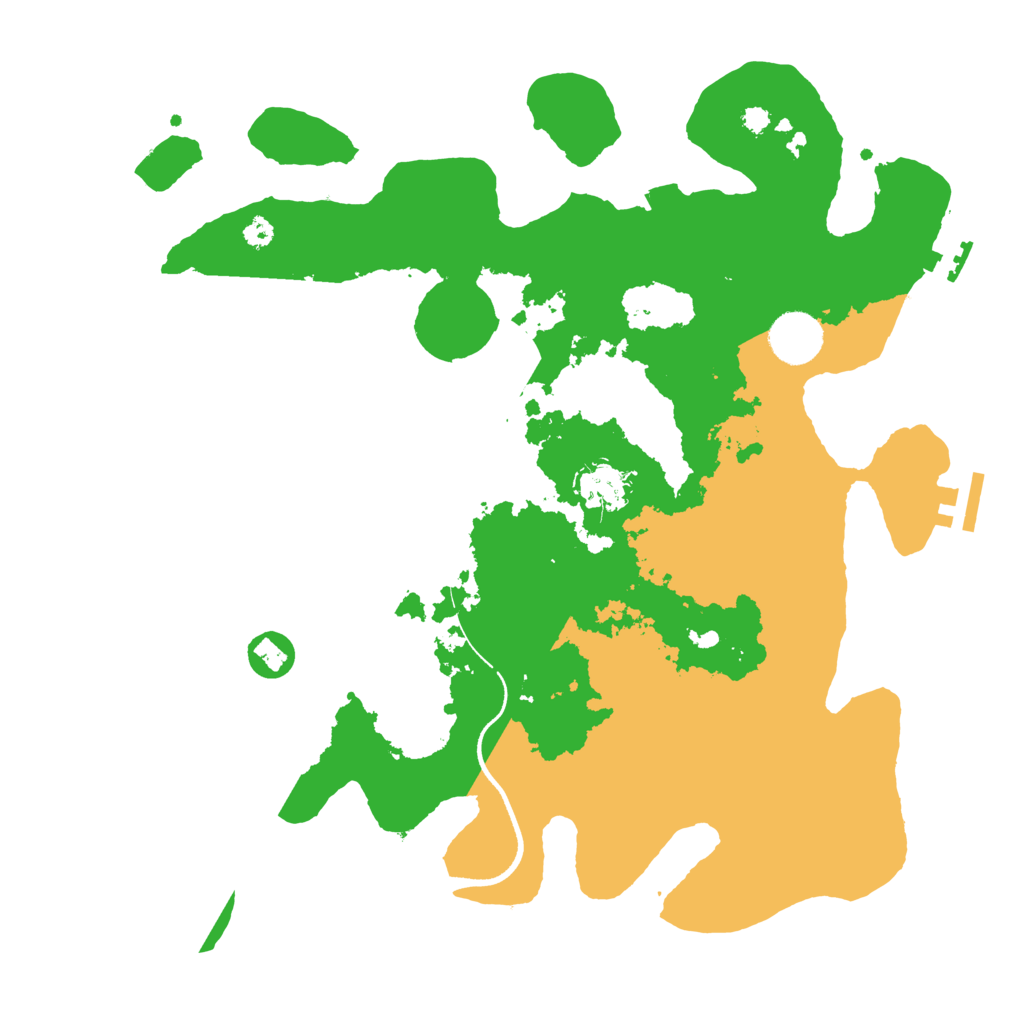Biome Rust Map: Procedural Map, Size: 3501, Seed: 13890