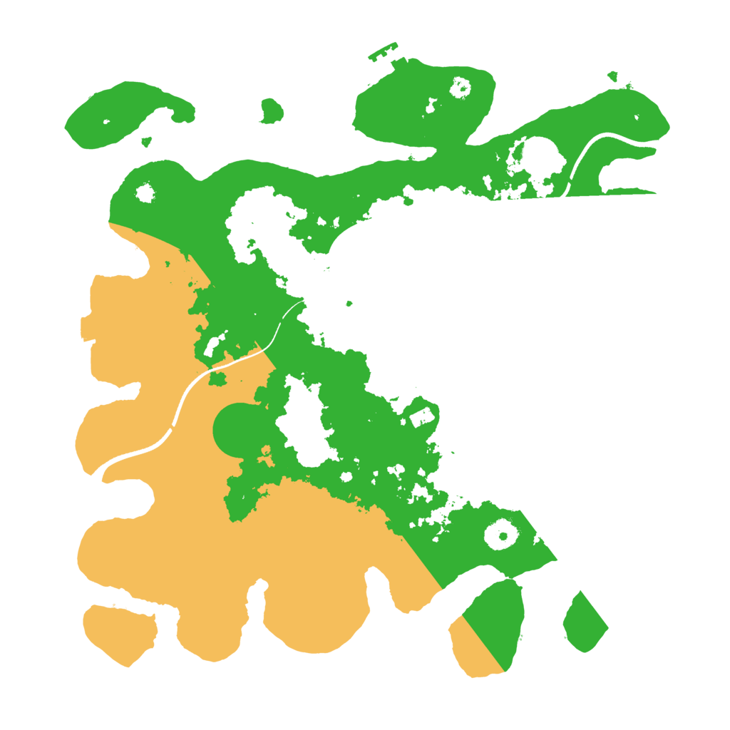Biome Rust Map: Procedural Map, Size: 3500, Seed: 259230561