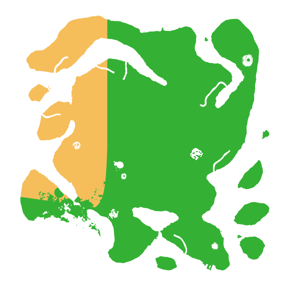 Biome Rust Map: Procedural Map, Size: 3800, Seed: 74699