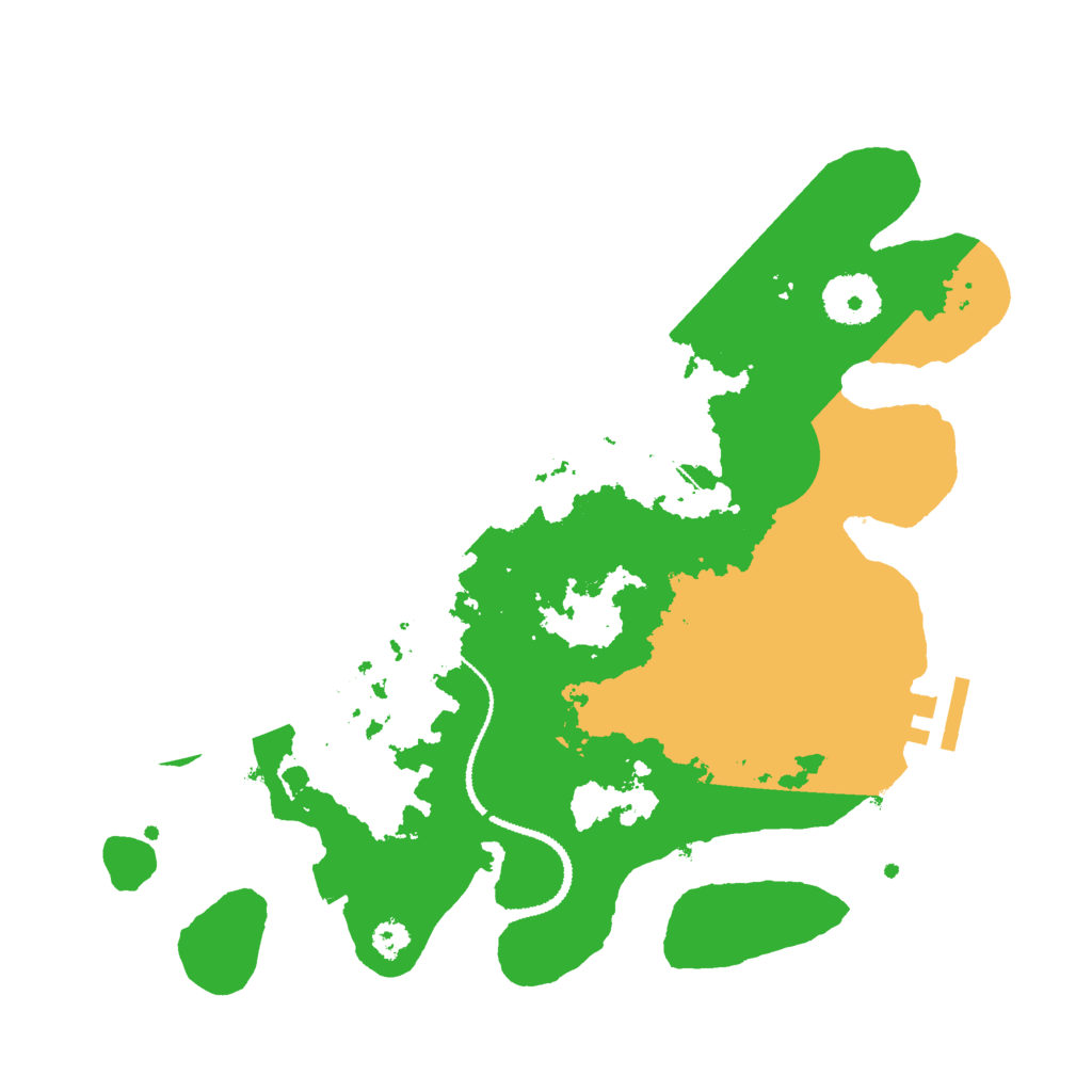 Biome Rust Map: Procedural Map, Size: 3000, Seed: 4543