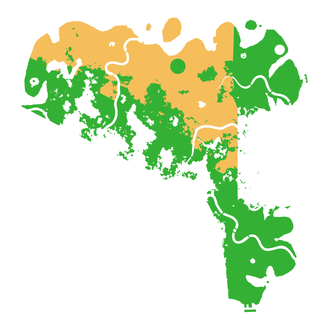 Biome Rust Map: Procedural Map, Size: 5500, Seed: 3