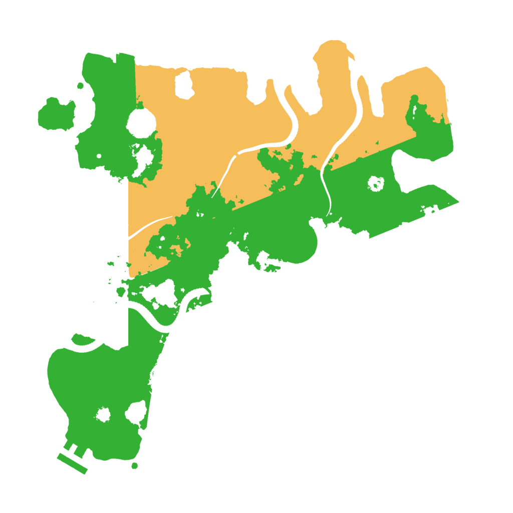 Biome Rust Map: Procedural Map, Size: 3200, Seed: 10051984