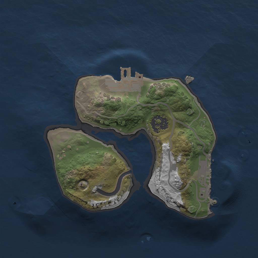 Rust Map: Procedural Map, Size: 1500, Seed: 511575223, 6 Monuments