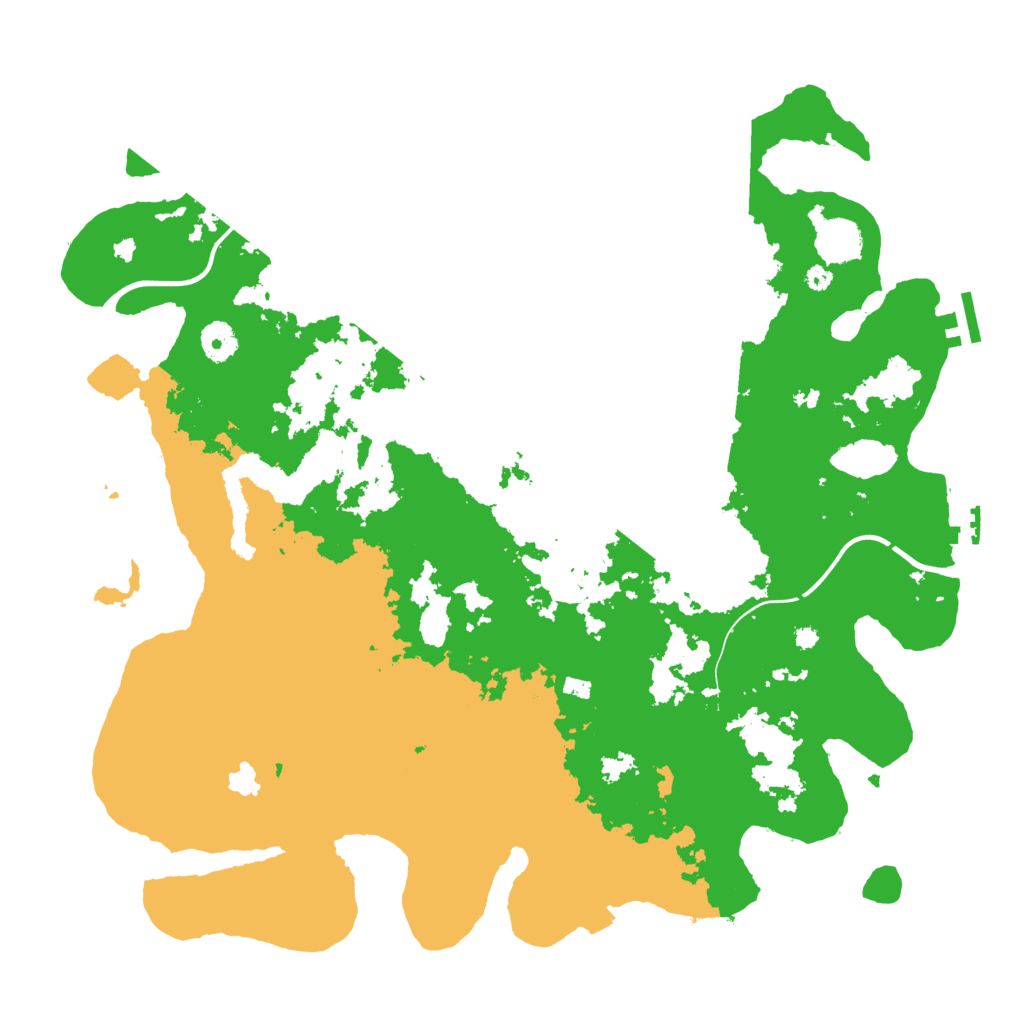 Biome Rust Map: Procedural Map, Size: 4050, Seed: 1110661553