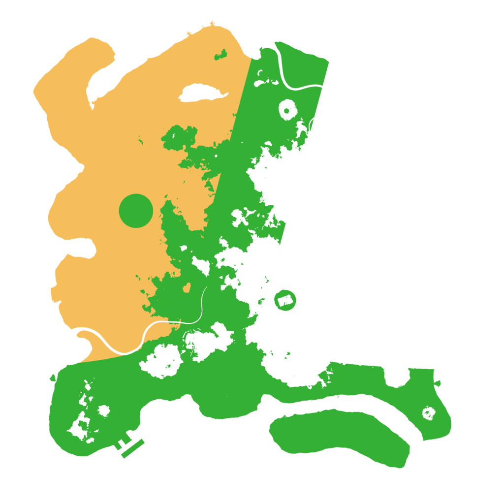 Biome Rust Map: Procedural Map, Size: 3900, Seed: 485810225