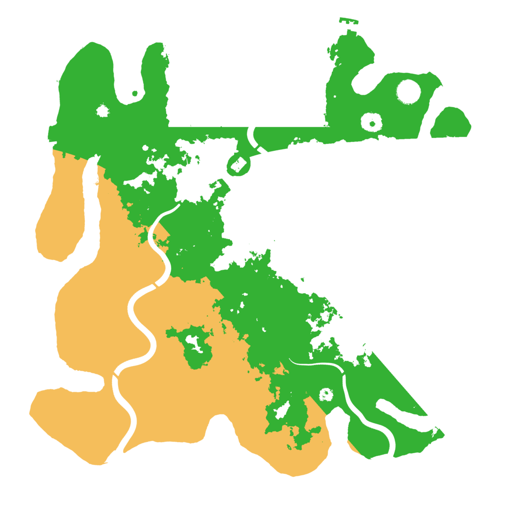 Biome Rust Map: Procedural Map, Size: 3700, Seed: 1163234884