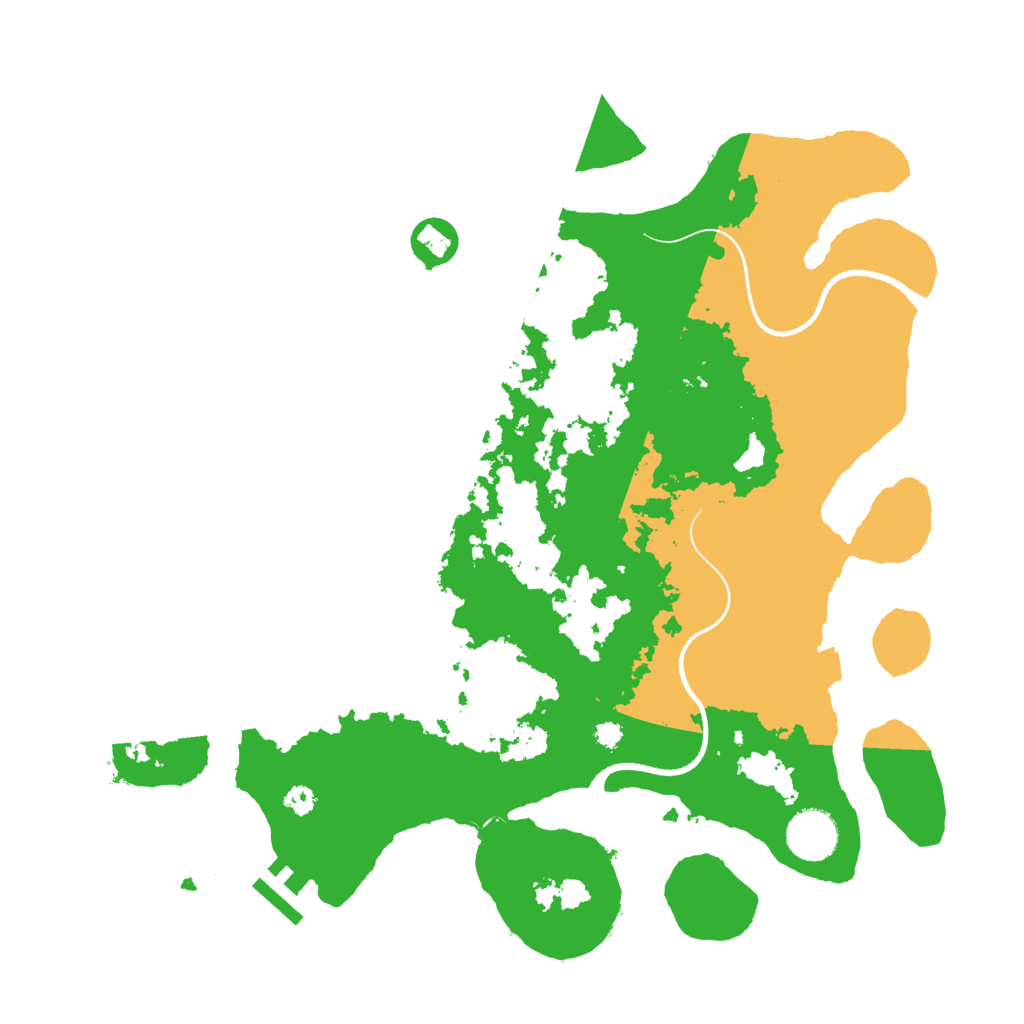 Biome Rust Map: Procedural Map, Size: 3500, Seed: 1732107278