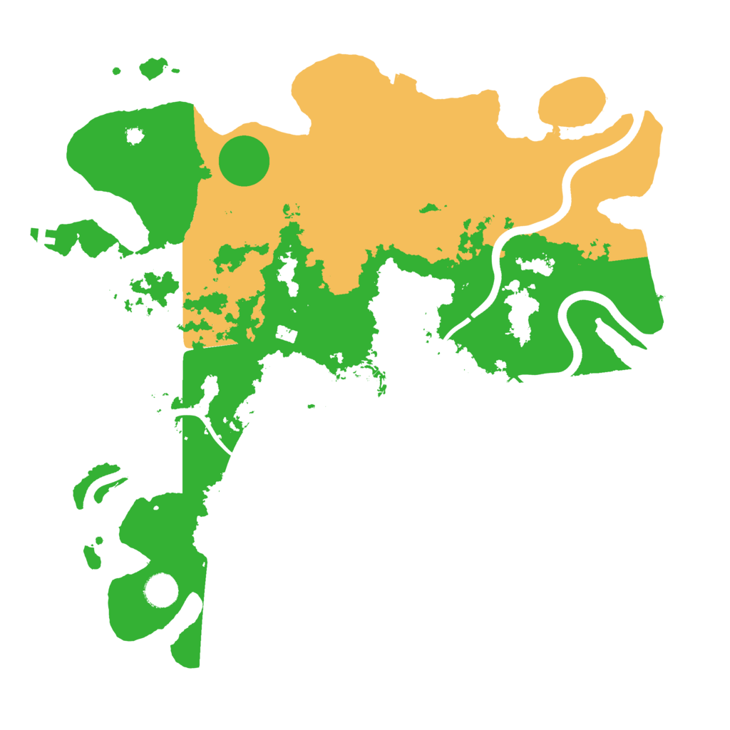 Biome Rust Map: Procedural Map, Size: 3800, Seed: 95803757