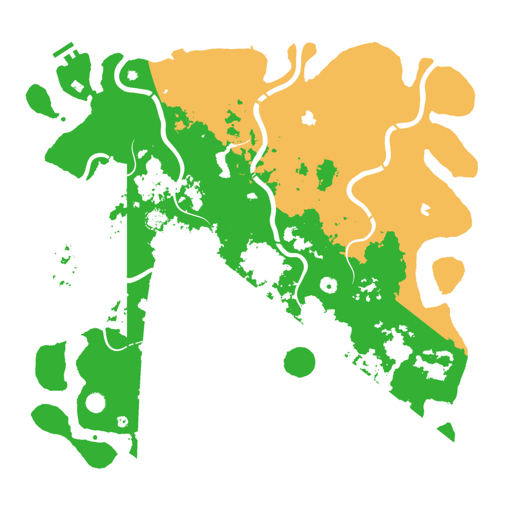 Biome Rust Map: Procedural Map, Size: 4500, Seed: 18125