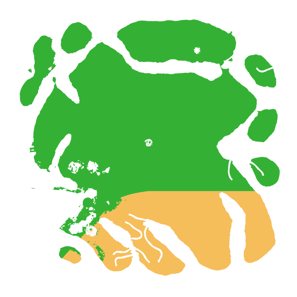 Biome Rust Map: Procedural Map, Size: 3950, Seed: 2