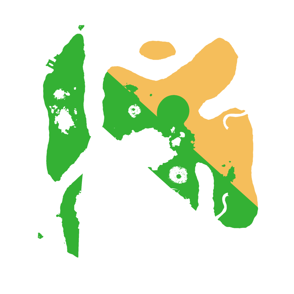 Biome Rust Map: Procedural Map, Size: 2500, Seed: 250054325