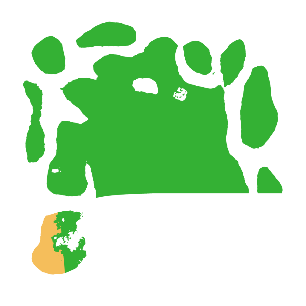 Biome Rust Map: Barren, Size: 3500, Seed: 11321