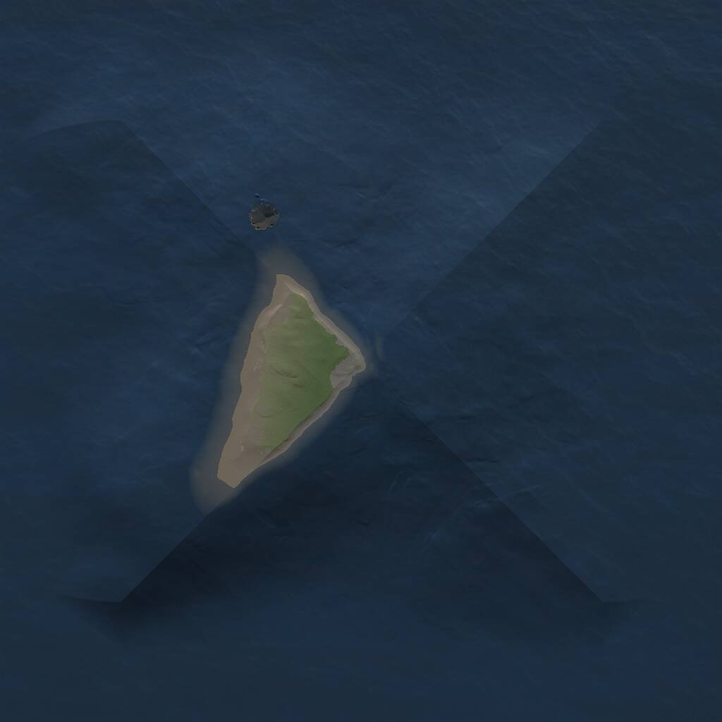 Rust Map: Procedural Map, Size: 1000, Seed: 67424, 1 Monuments