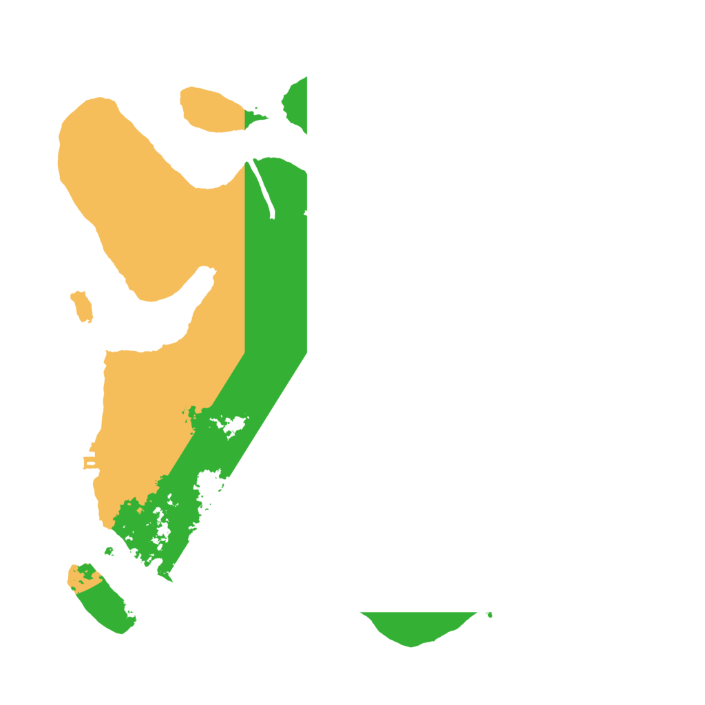 Biome Rust Map: Procedural Map, Size: 3500, Seed: 688882804