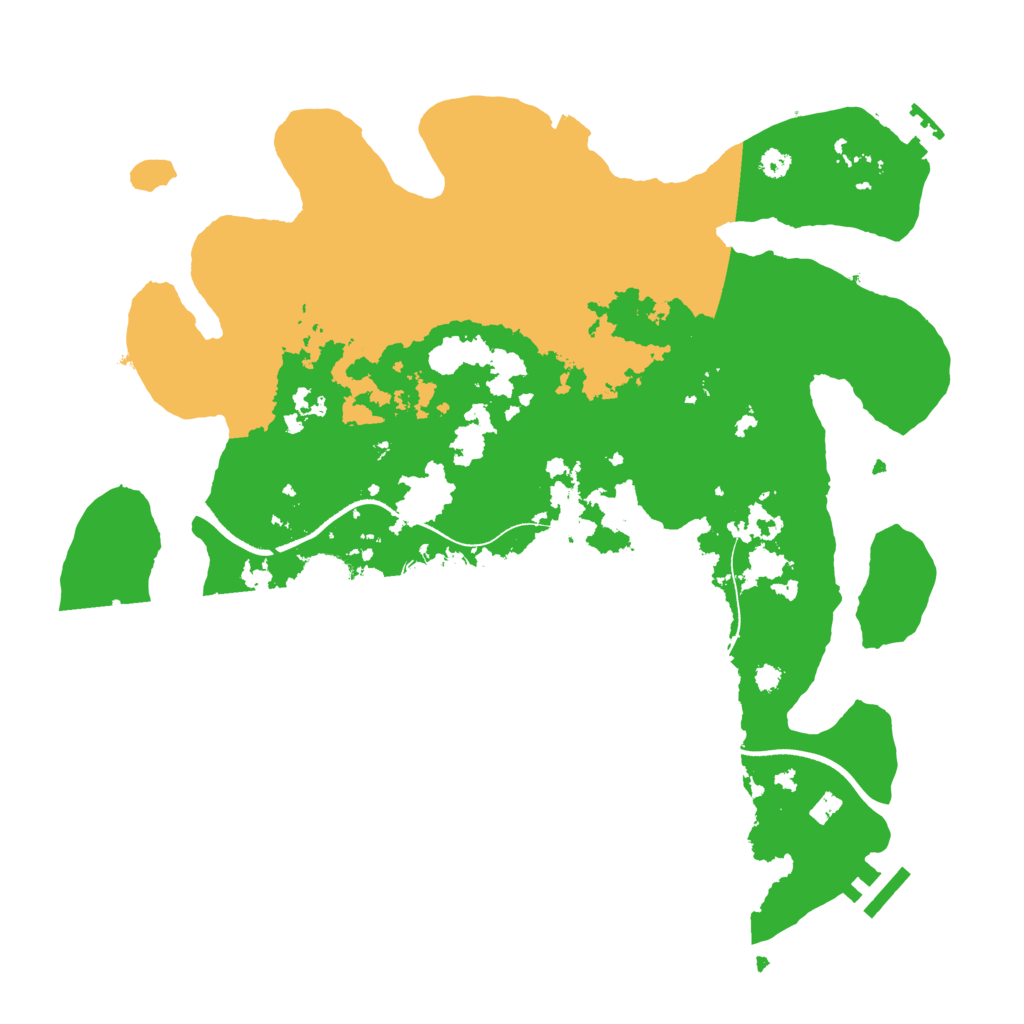 Biome Rust Map: Procedural Map, Size: 3500, Seed: 801463994