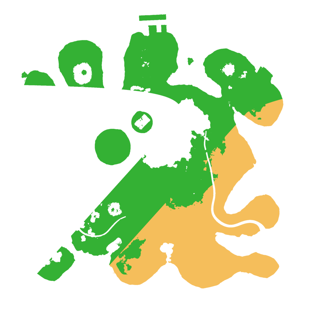 Biome Rust Map: Procedural Map, Size: 2400, Seed: 1234567