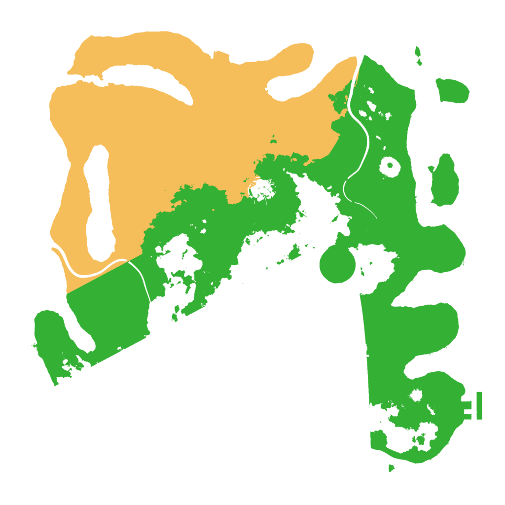 Biome Rust Map: Procedural Map, Size: 3700, Seed: 771706018