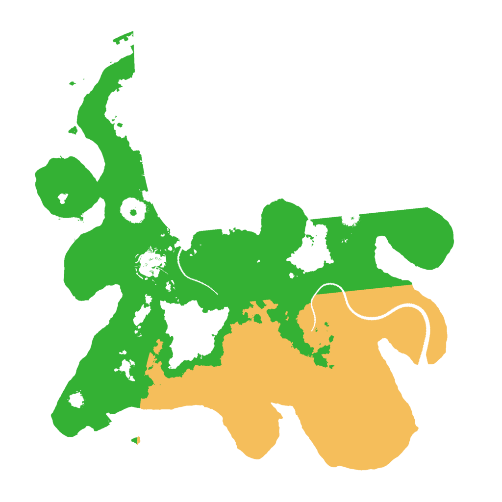 Biome Rust Map: Procedural Map, Size: 3000, Seed: 25764745