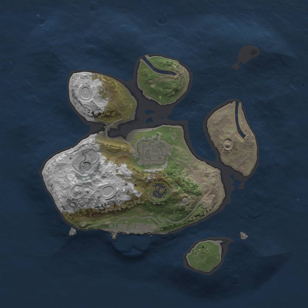 Rust Map: Procedural Map, Size: 2000, Seed: 234565, 8 Monuments