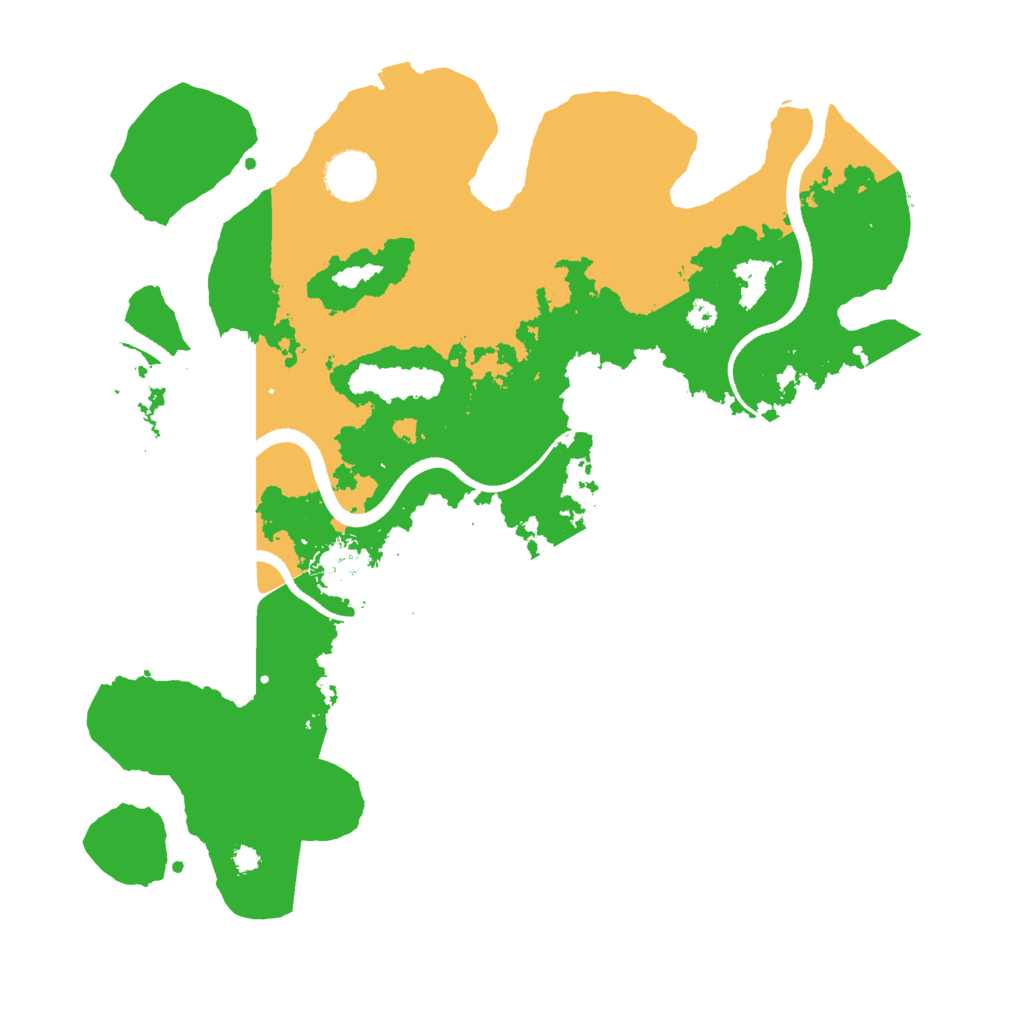 Biome Rust Map: Procedural Map, Size: 3500, Seed: 407545