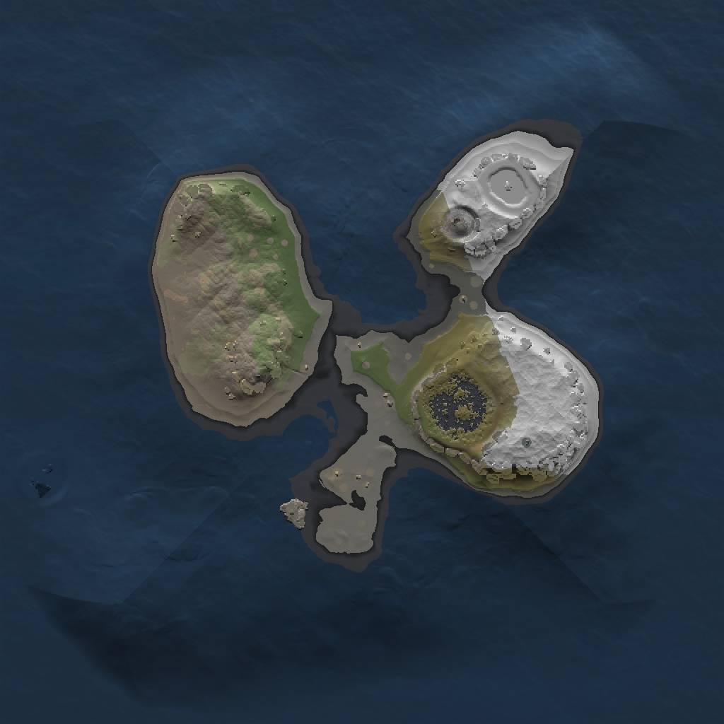 Rust Map: Procedural Map, Size: 1300, Seed: 36817356, 4 Monuments