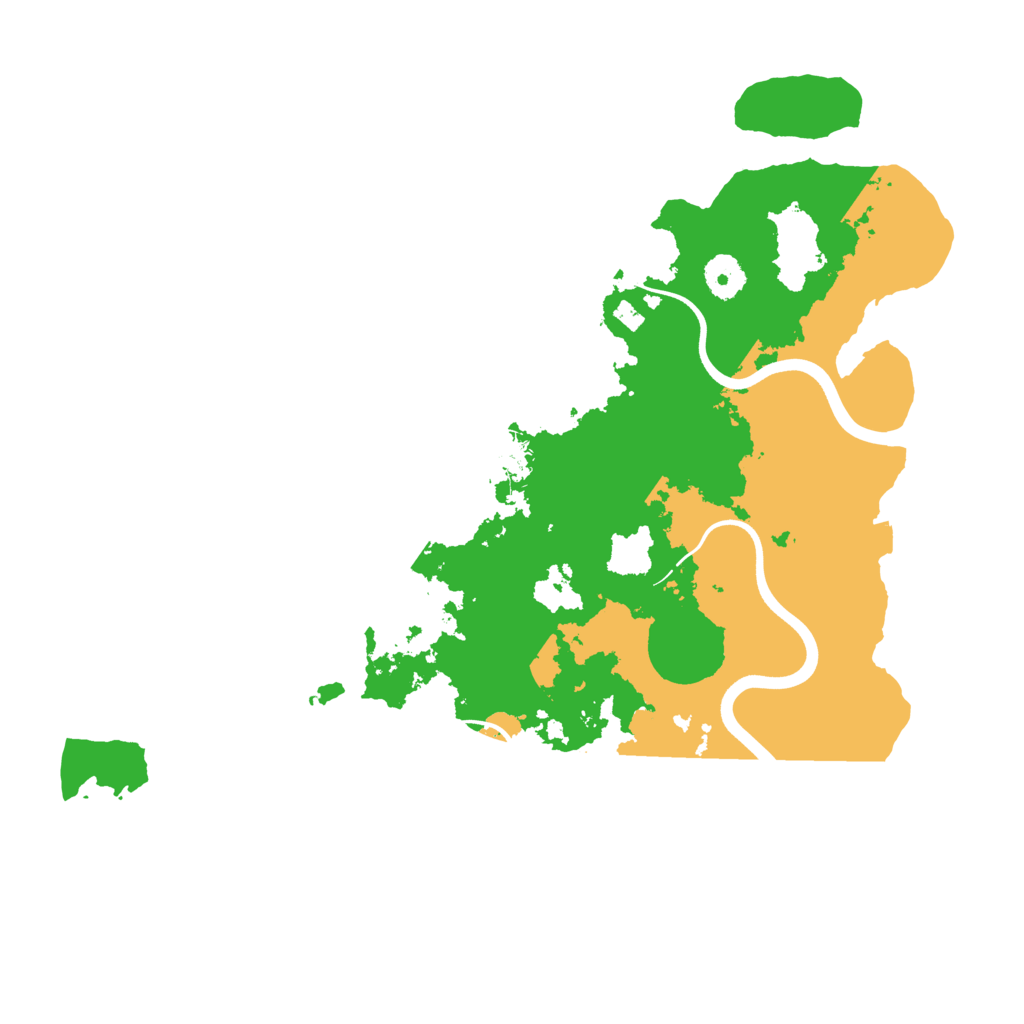 Biome Rust Map: Procedural Map, Size: 3700, Seed: 662413468