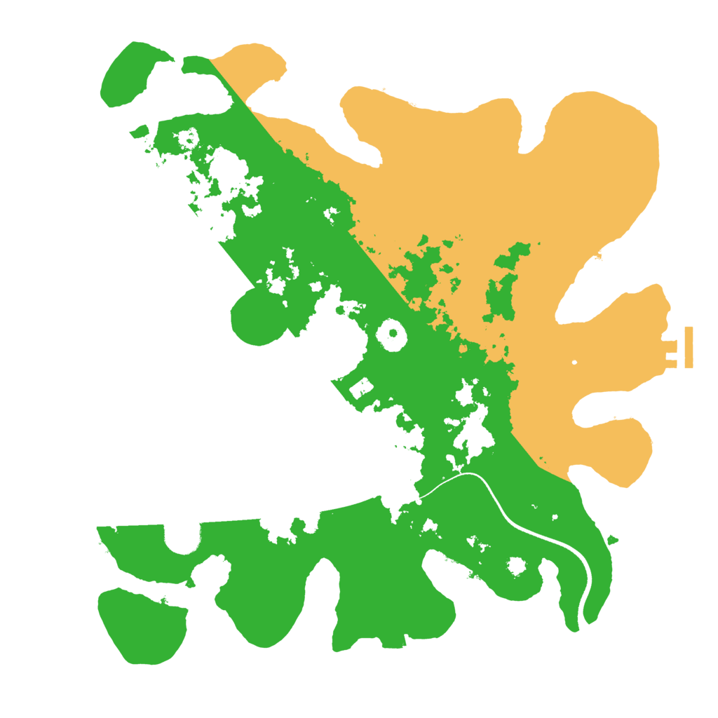 Biome Rust Map: Procedural Map, Size: 3500, Seed: 193728514