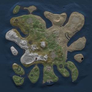 Thumbnail Rust Map: Procedural Map, Size: 3500, Seed: 193728514, 18 Monuments