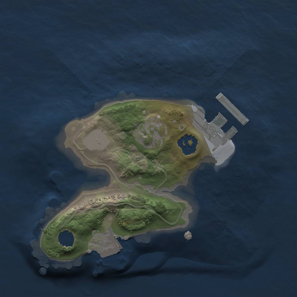 Rust Map: Procedural Map, Size: 1500, Seed: 1569771165, 2 Monuments