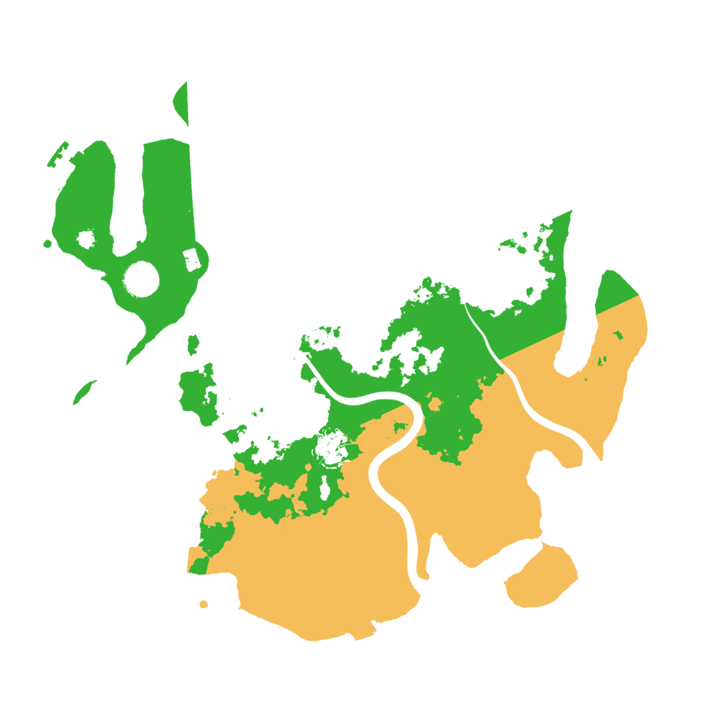 Biome Rust Map: Procedural Map, Size: 3500, Seed: 1915532502