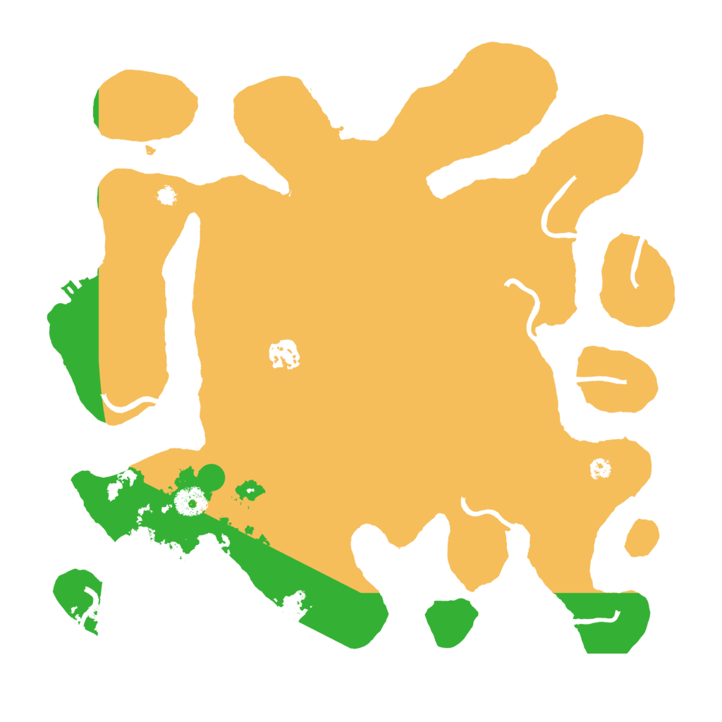 Biome Rust Map: Procedural Map, Size: 3500, Seed: 15151