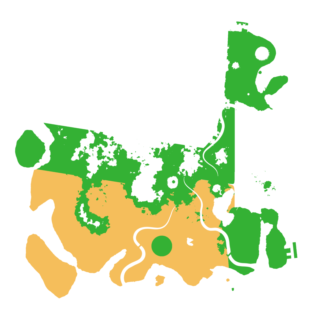 Biome Rust Map: Procedural Map, Size: 4000, Seed: 2020446127