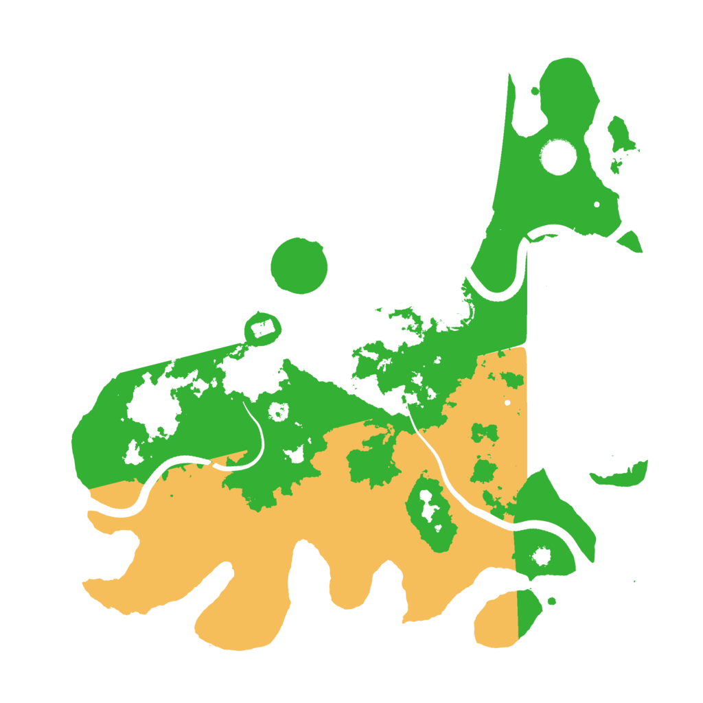 Biome Rust Map: Procedural Map, Size: 3500, Seed: 445193520
