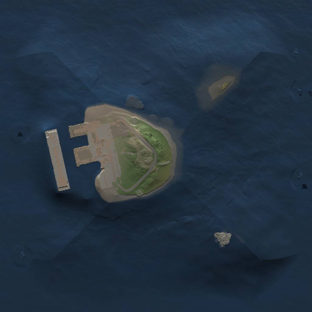 Rust Map: Procedural Map, Size: 1024, Seed: 1024, 2 Monuments