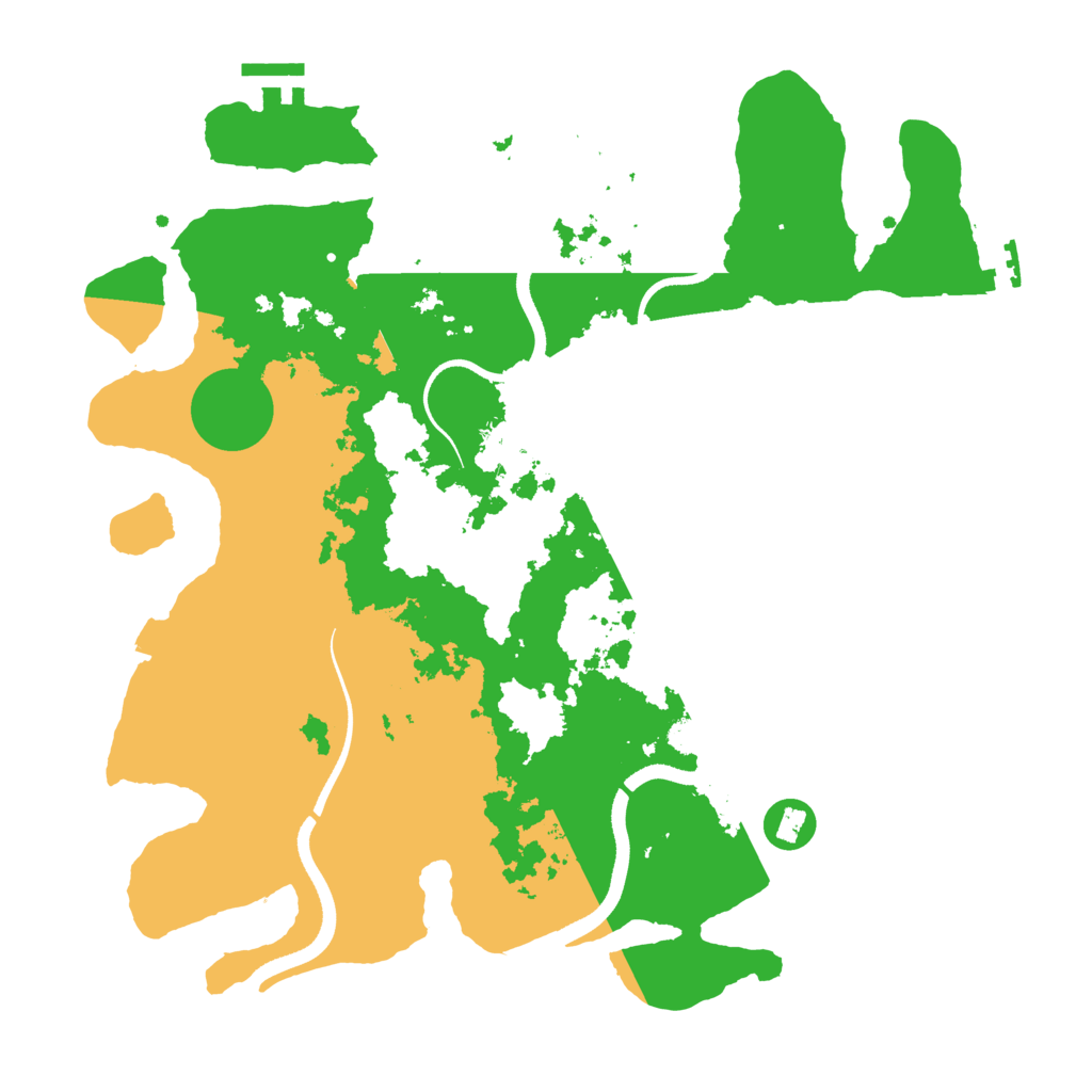 Biome Rust Map: Procedural Map, Size: 3500, Seed: 535298438