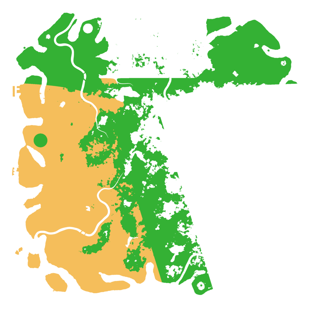 Biome Rust Map: Procedural Map, Size: 6000, Seed: 452587