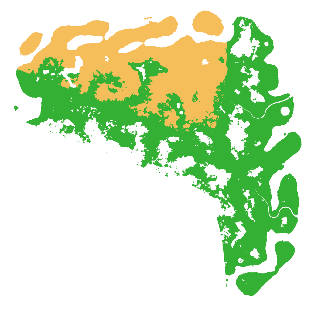 Biome Rust Map: Procedural Map, Size: 6000, Seed: 122505891