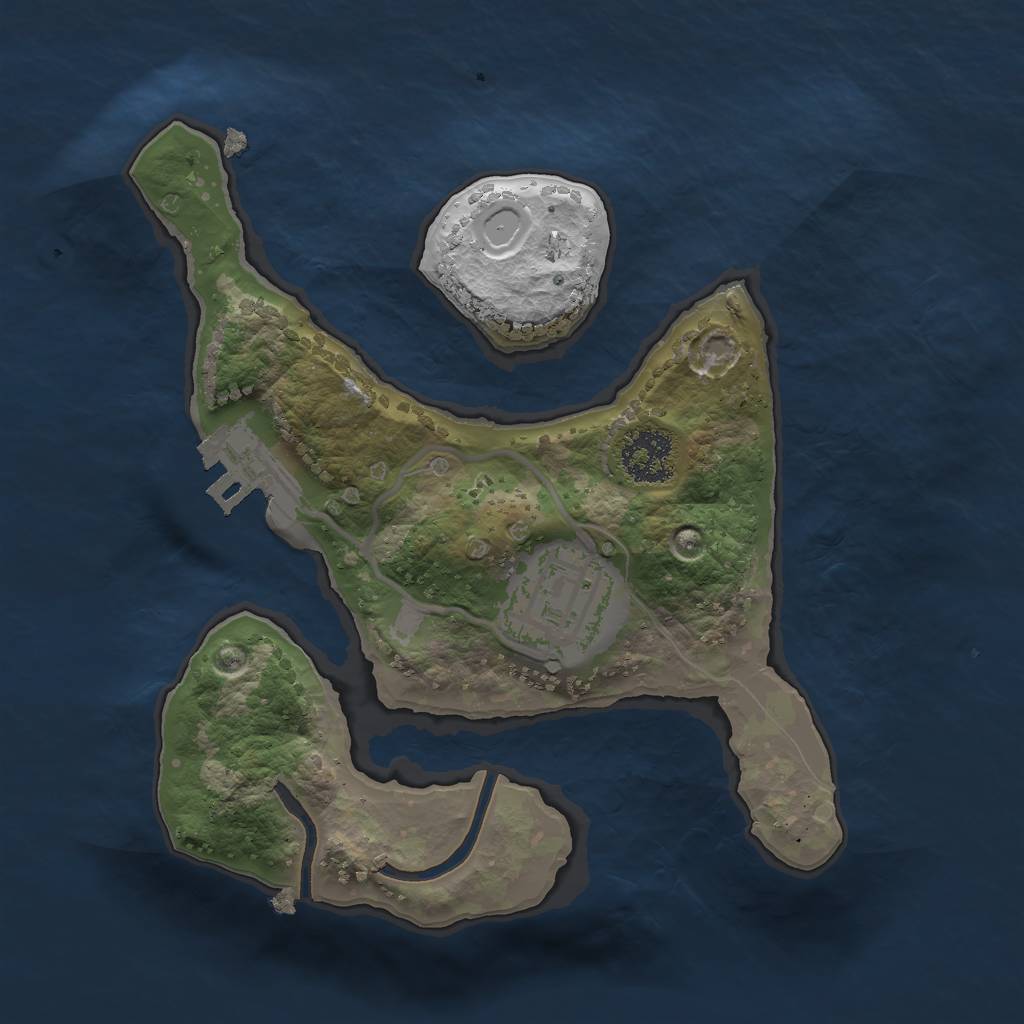 Rust Map: Procedural Map, Size: 1900, Seed: 10000, 7 Monuments