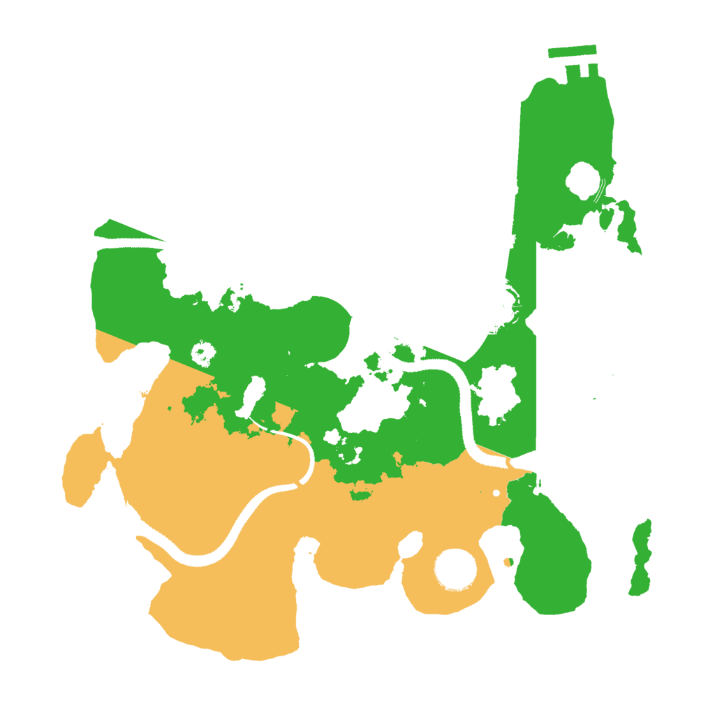Biome Rust Map: Procedural Map, Size: 3000, Seed: 434790