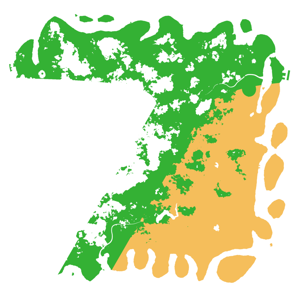 Biome Rust Map: Procedural Map, Size: 6000, Seed: 46926634