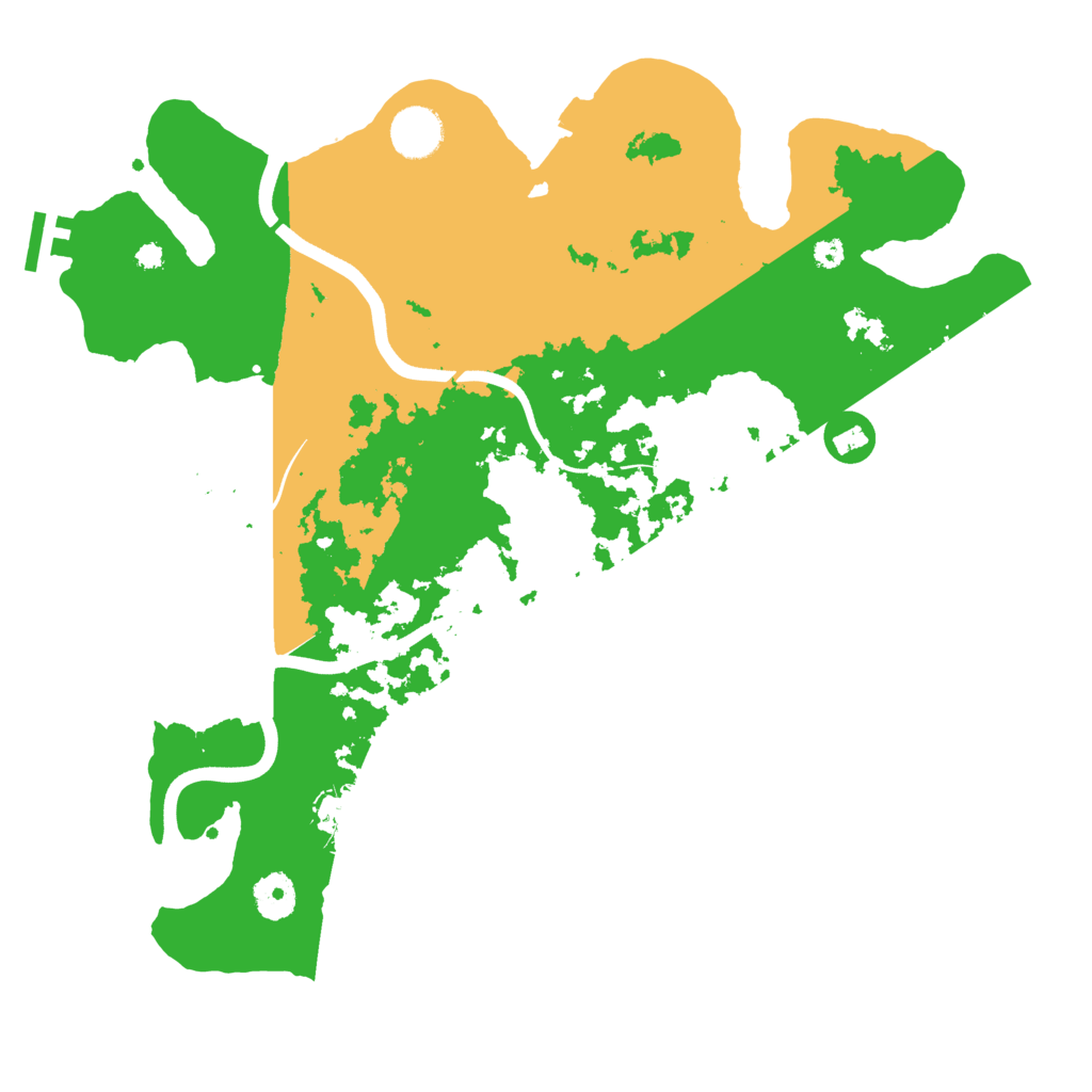 Biome Rust Map: Procedural Map, Size: 3700, Seed: 1889871009