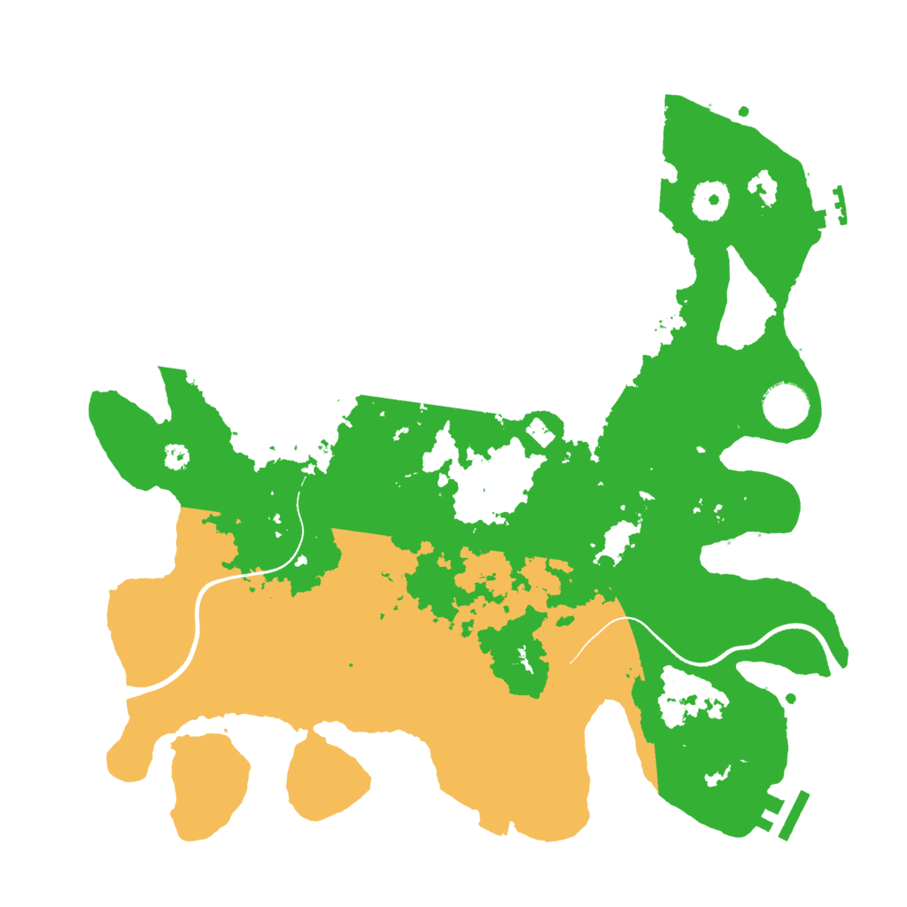 Biome Rust Map: Procedural Map, Size: 3500, Seed: 116747017